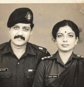 Ashok Chopra with his wife, Madhu Chopra